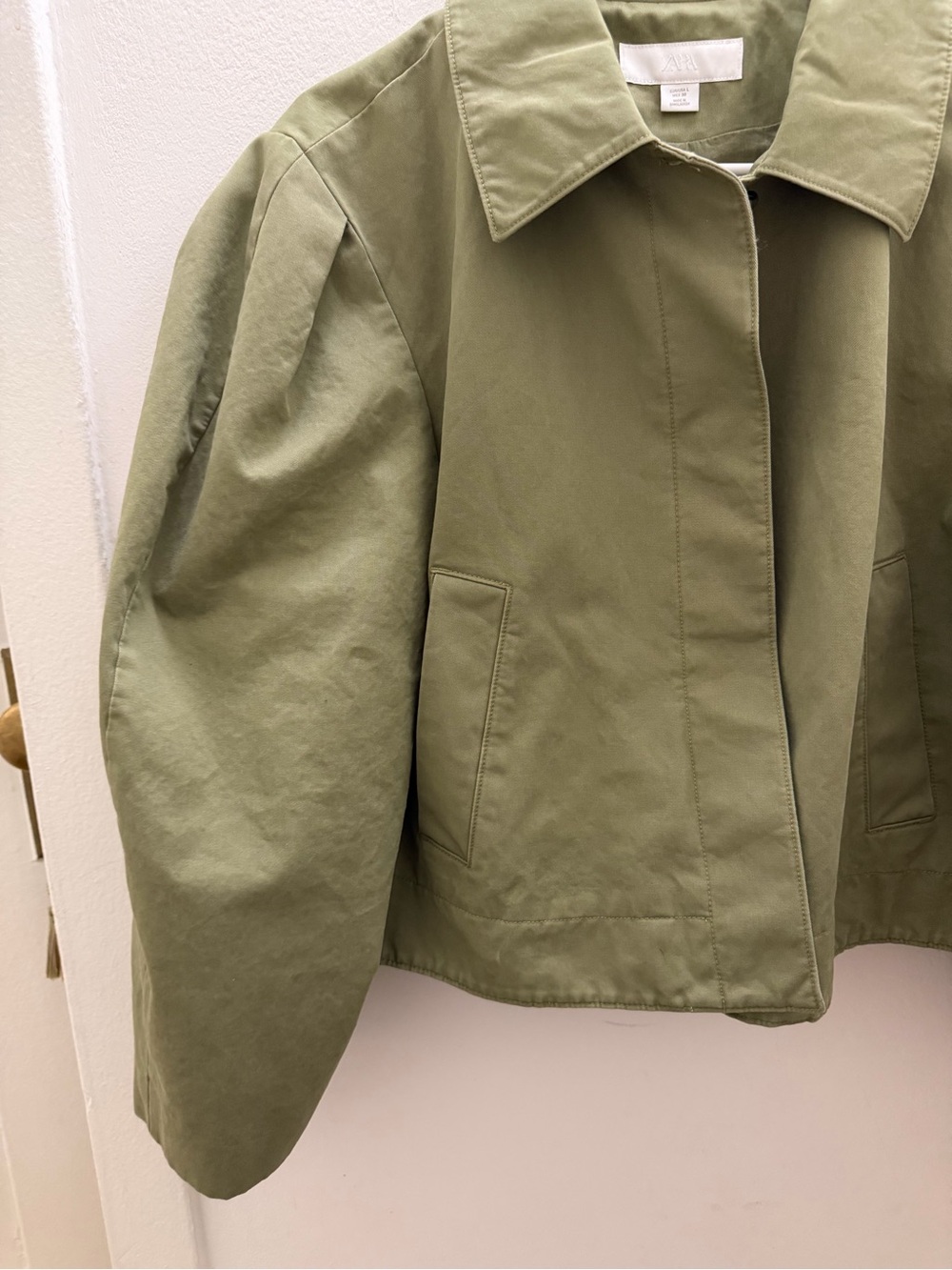 Zara Washed-Effect Short Jacket - Picture 4 of 13